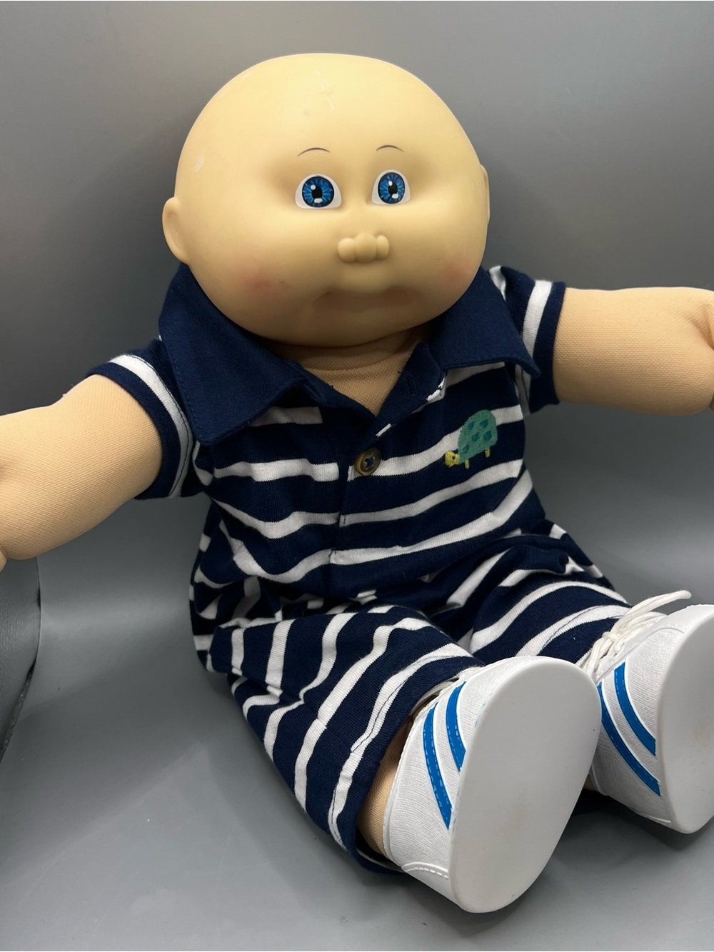 Coleco 1985 Cabbage Patch Kid CPK Bald Blue Eyes HM5 Carters Xavier Robert